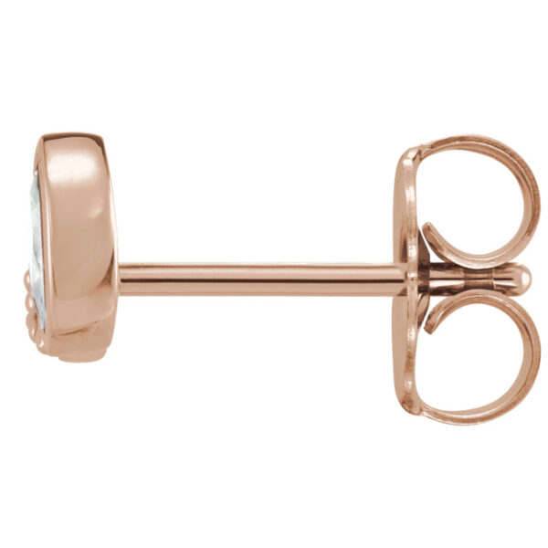 Accented Bezel-Set Earrings - Image 2