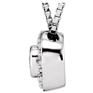 Bezel-Set Halo-Style Necklace