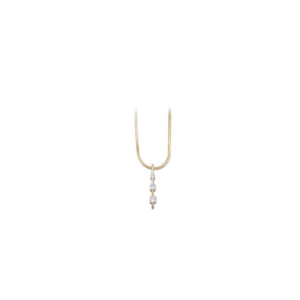 Three-Stone Bar Necklace