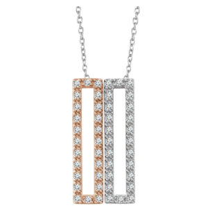 Geometric Rectangle Necklace