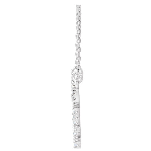Petite Heart Key Necklace - Image 2