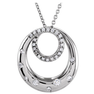 Diamond Circle Necklace