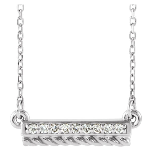 Rope Bar Necklace or Center