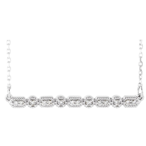 Accented Bar Necklace or Center