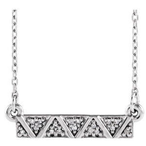 Geometric Bar Necklace or Center