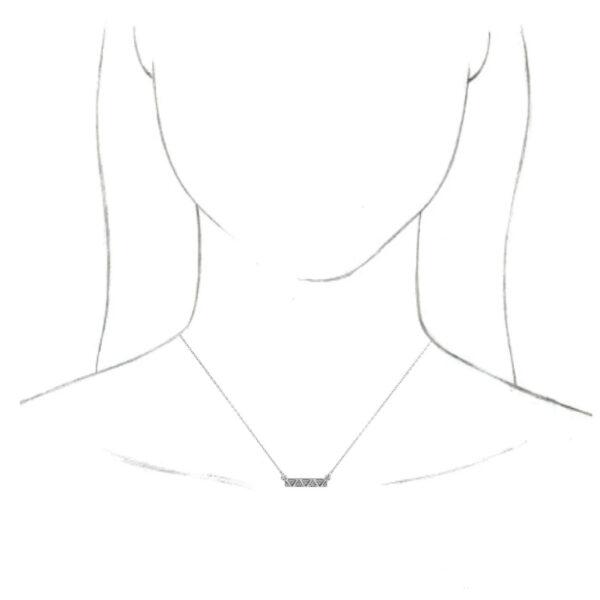Geometric Bar Necklace or Center - Image 3