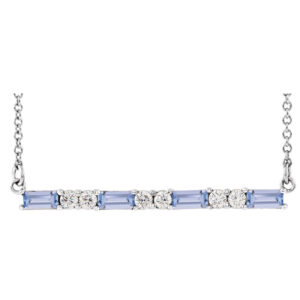 Accented Bar Necklace or Center