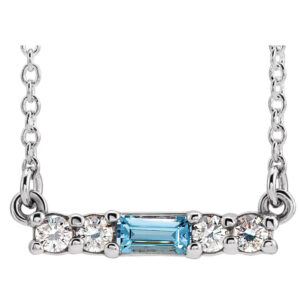 Accented Bar Necklace or Center