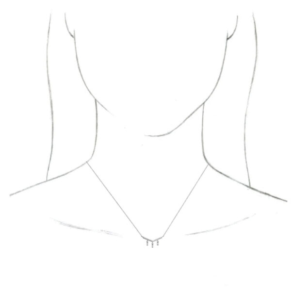 V Bar Necklace or Center - Image 3