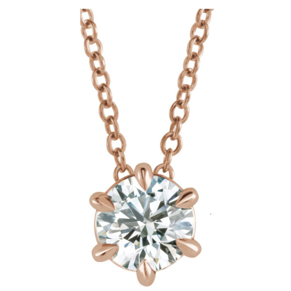 Solitaire Necklace or Slide Pendant