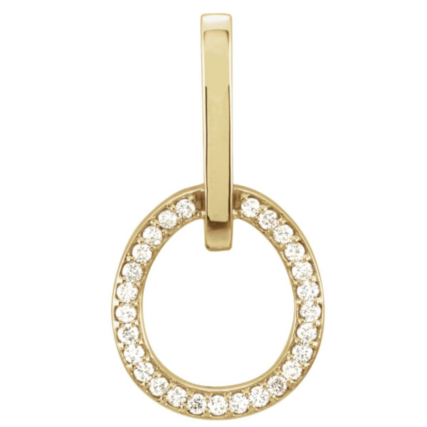Diamond Oval Pendant