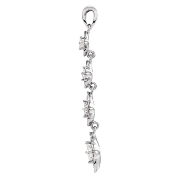 Journey Diamond Linked Floral-Inspired Pendant - Image 2