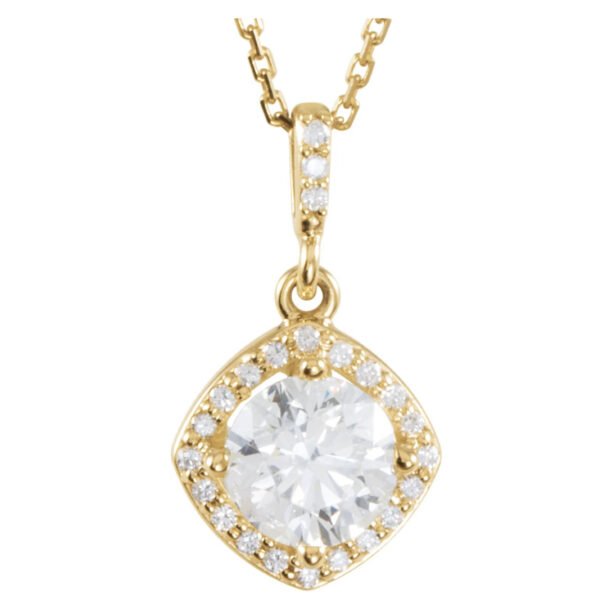 Halo-Style Necklace or Pendant