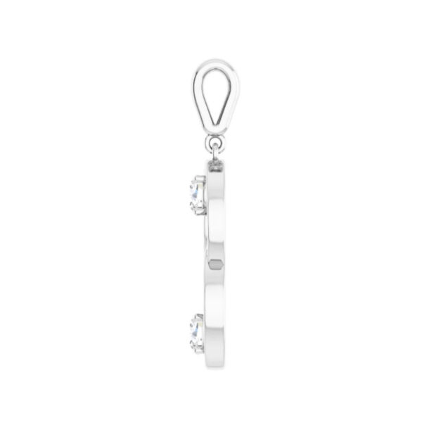 Two-Stone Circle Pendant - Image 3