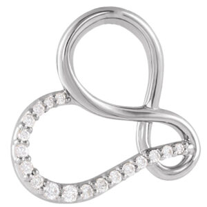 Infinity-Inspired Heart Pendant