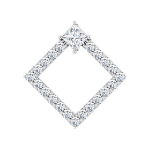 Accented Geometric Necklace or Pendant