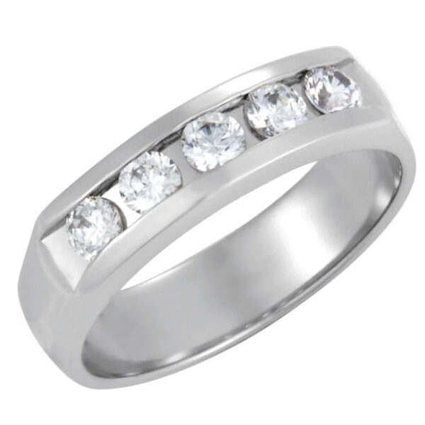 5-Stone Channel-Set Band