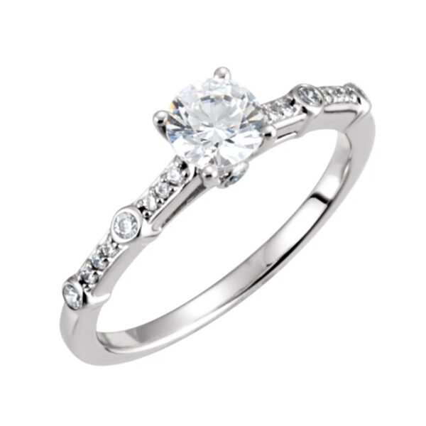Accented Engagement Ring or Band