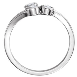 Three-Stone Bezel-Set Ring