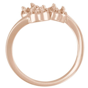 Halo-Style Three-Stone Ring