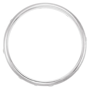Grooved Band with Satin Finish