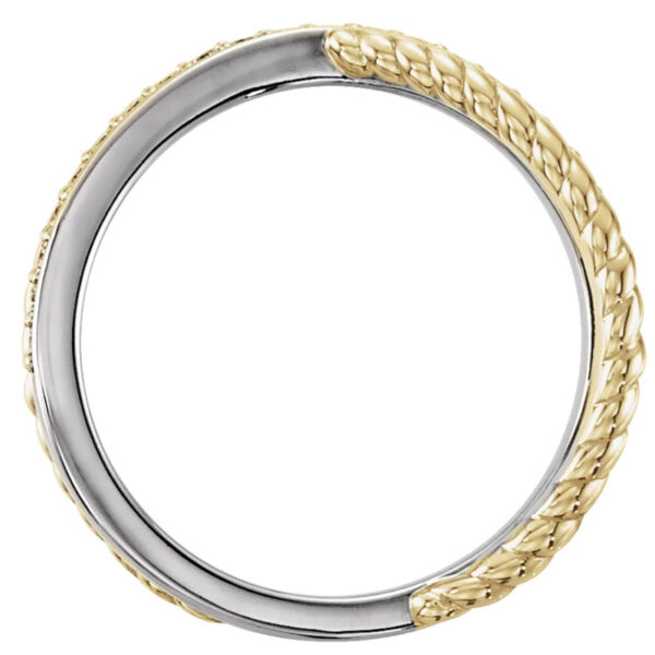 Criss-Cross Rope Ring - Image 2