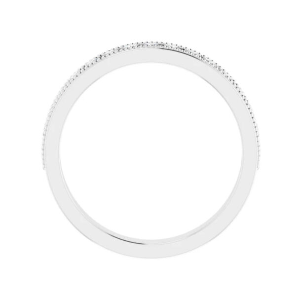 Channel-Set Milgrain Edge Anniversary Band - Image 2