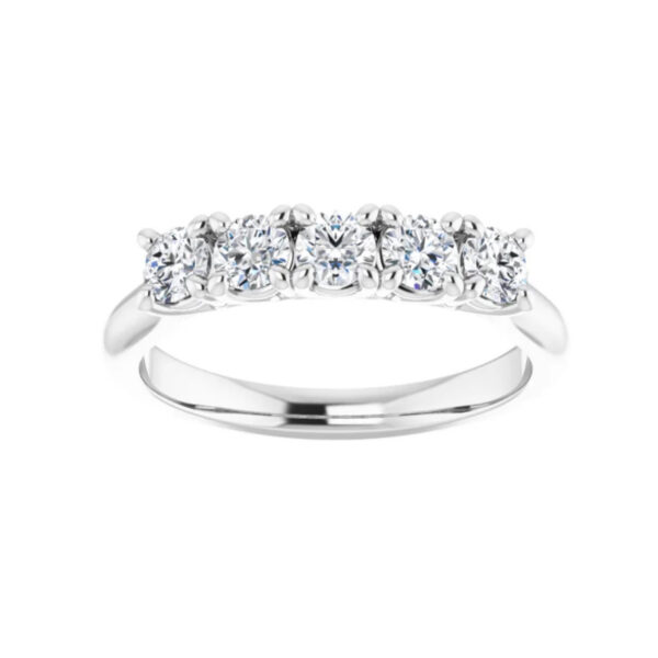 Five-Stone Anniversary Band - Image 3