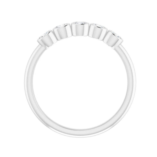 Five-Stone Bezel-Set Ring - Image 2