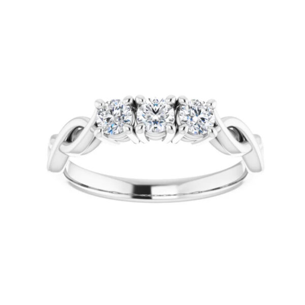 Three-Stone Anniversary Band - Image 3