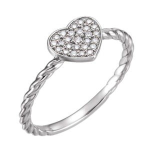 Heart Rope Ring