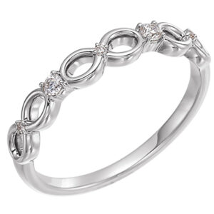 Accented Infinity-Inspired Ring