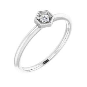 Hexagon Stackable Ring