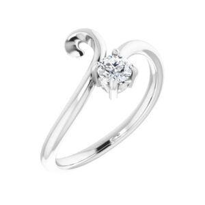 Solitaire Bypass Ring