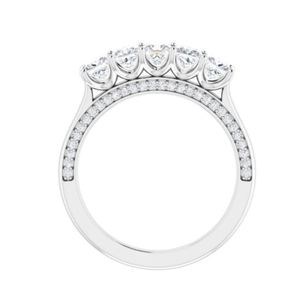 Five-Stone Anniversary Band - Image 2