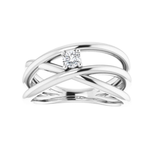 Solitaire Negative Space Ring - Image 3