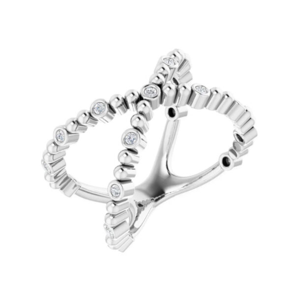 Beaded Negative Space Ring