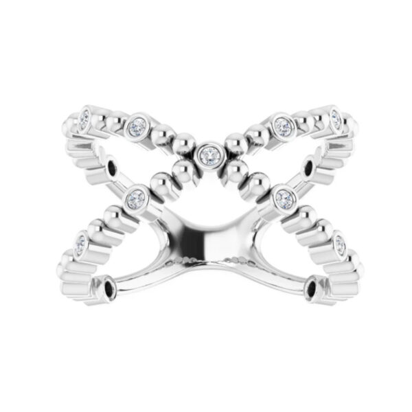Beaded Negative Space Ring - Image 3