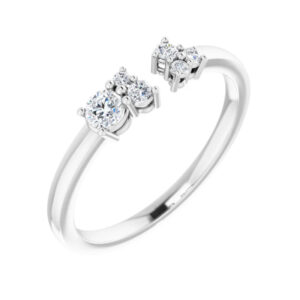 Accented Negative Space Ring