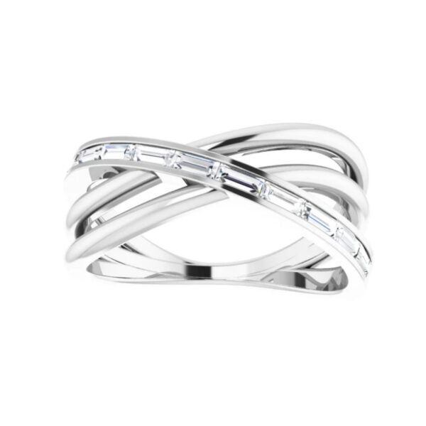 Channel-Set Criss-Cross Ring - Image 3