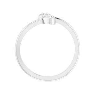 Bezel-Set Bypass Ring