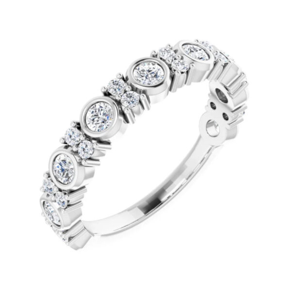 Bezel-Set Anniversary Band