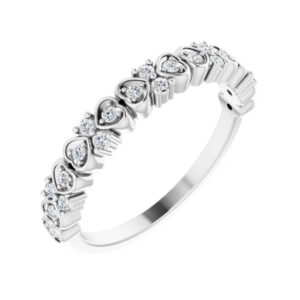 Accented Heart Anniversary Band