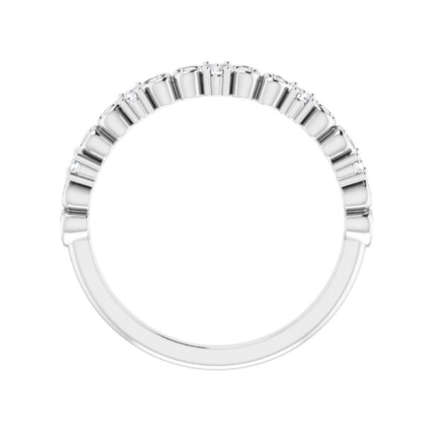Accented Heart Anniversary Band - Image 2