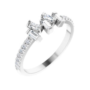 Scattered Baguette Ring