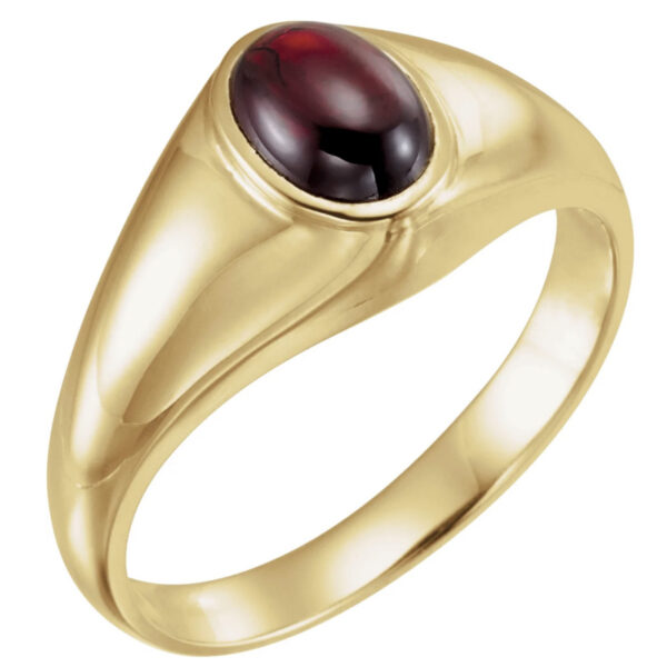 Men's Bezel-Set Ring