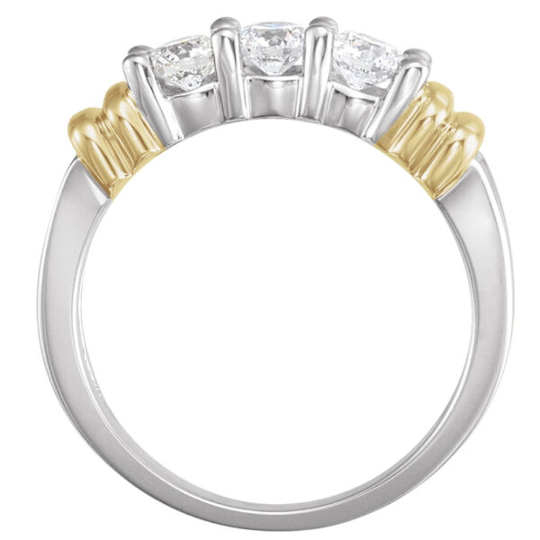 Three-Stone Anniversary Band - Image 2