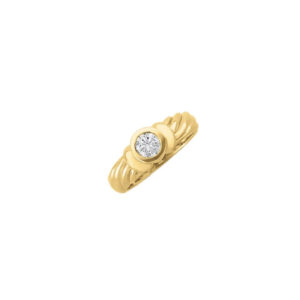 Bezel-Set Solitaire Engagement Ring