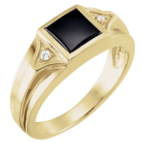 Accented Bezel-Set Ring