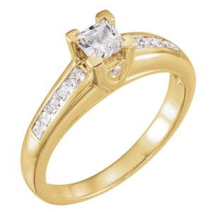 Accented Engagement Ring